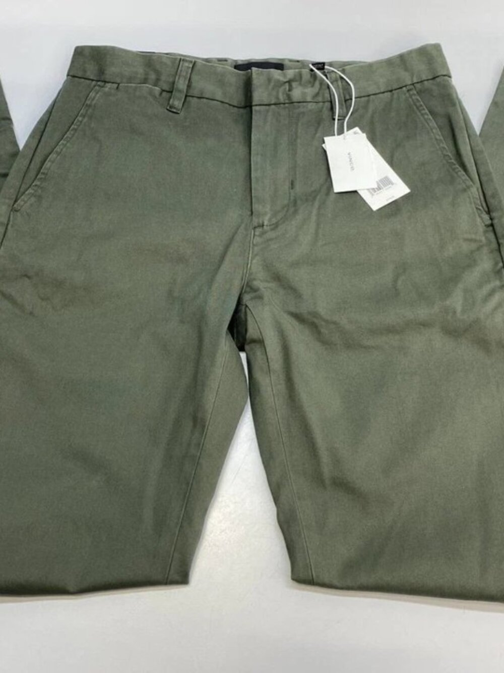 Vince Mens Pant Sycamore Green Size 34 Owen Athletic Stretch Cotton Tapered